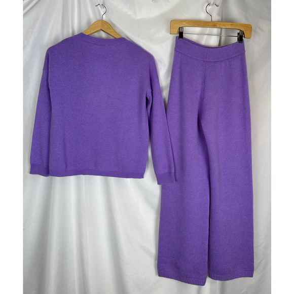 Lisa Yang Dea Sweater and Vivi Pant Set Lavender Purple Cashmere Size 1 NWT $975 - Picture 10 of 16